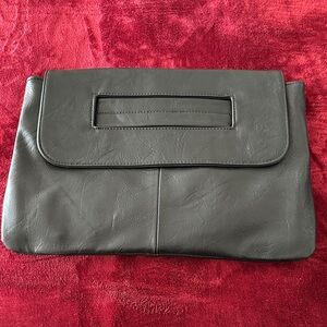 Chic Black Leather Clutch